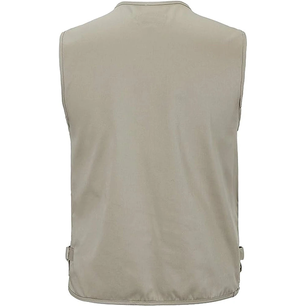Men's Multi-Pocket Tactical Vest - Summer Outdoor Hiking Fishing Photography Waistcoat Cargo Jacket (S-6XL)