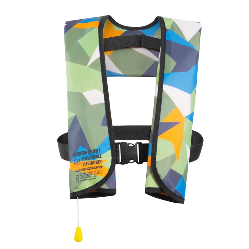 Adult Auto-Inflatable Life Jacket - Manual PFD 150N for Water Sports, Fishing & Rafting