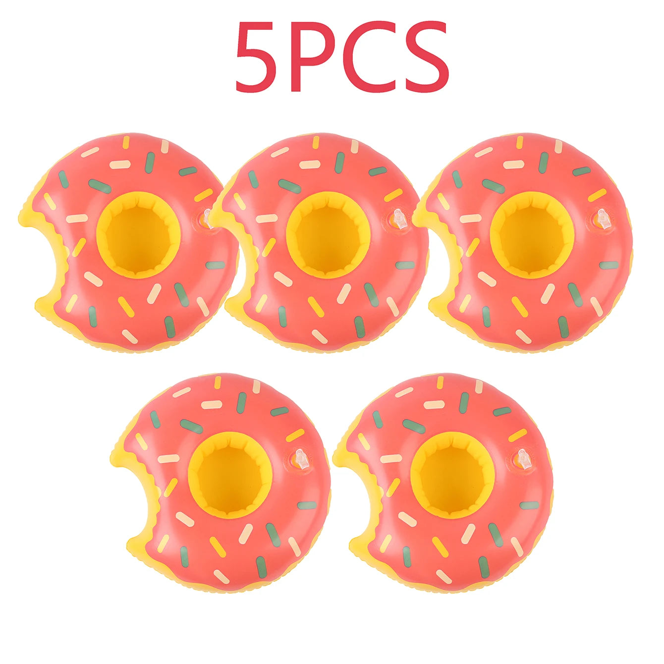 Inflatable Cup Holder Set - 5/10PCS Swimming Pool Drink Holders, Floating Beverage Coasters for Summer Pool Parties