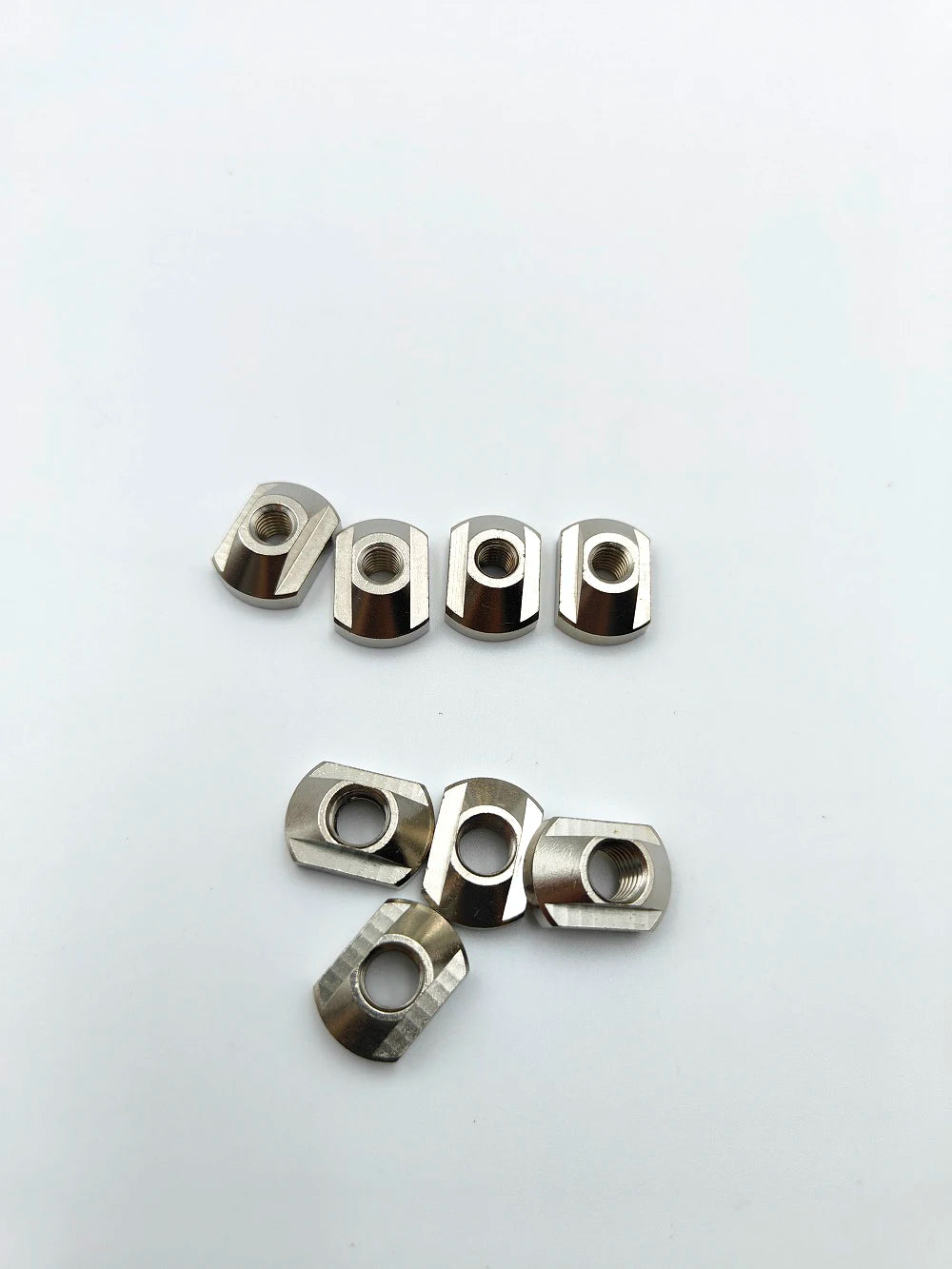 Brass Hydrofoil T-Nuts Kit (4pcs) - M8/M6 Track Mounting Hardware for All Water Sports Surfing Boards and Outdoor Hydrofoil Accessories