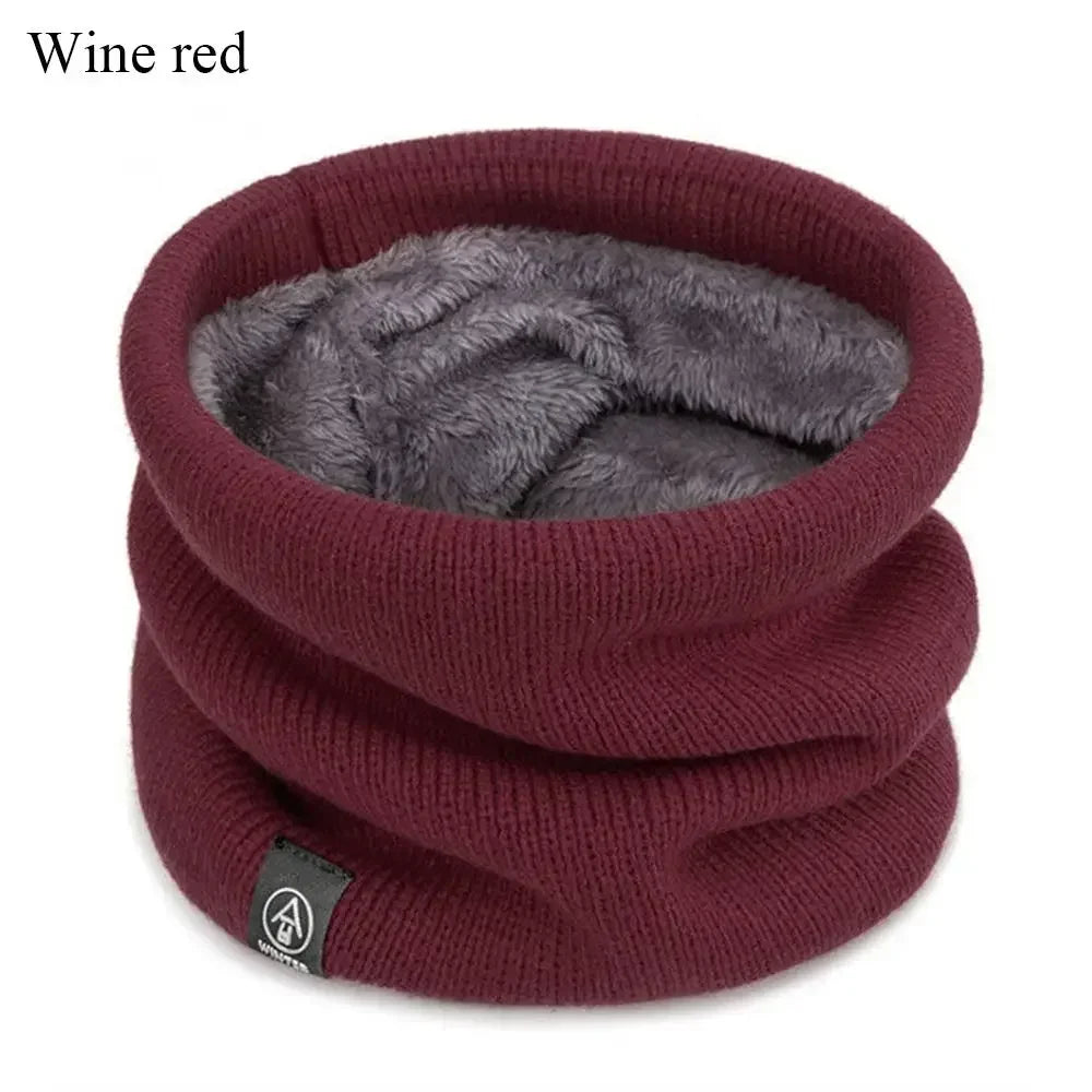 Winter Sports Neck Warmer - Soft Knitted Face Cover Scarf for Men & Women - Cold-Proof Thick Collar for Skating, Running & Hiking
