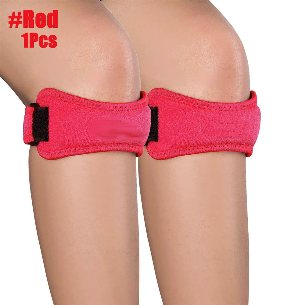 Adjustable Patella Knee Support Strap - Pain Relief for Running, Basketball & Sports