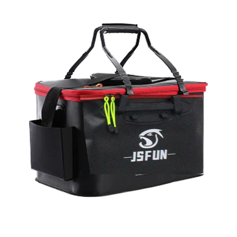 Portable EVA Folding Fish Bucket - Thickened Live Fish Tank for Outdoor Fishing (No Oxygen Pump Required)