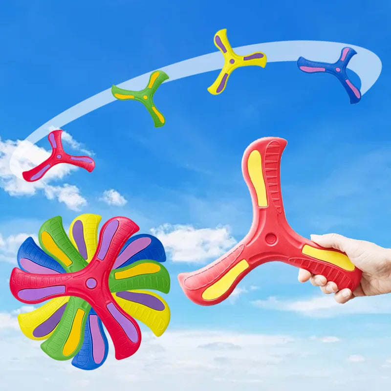 Boomerang Soft Three-Leaf Cross - Outdoor Toy Flying Disc