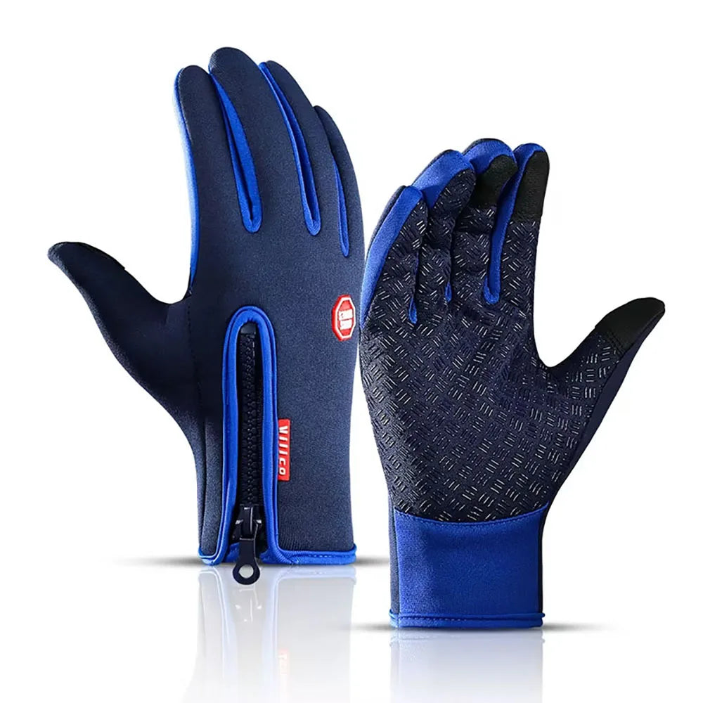 Winter Cycling Gloves - Windproof Cold Proof Full Finger Outdoor Waterproof Bicycle Motorcycle Riding Mitten