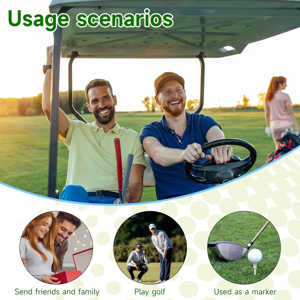Magnetic Golf Tee Set - Adjustable Height Mother-Child Design | 1-4 Pieces Available | Multifunctional Guide Tees in 4 Color Options