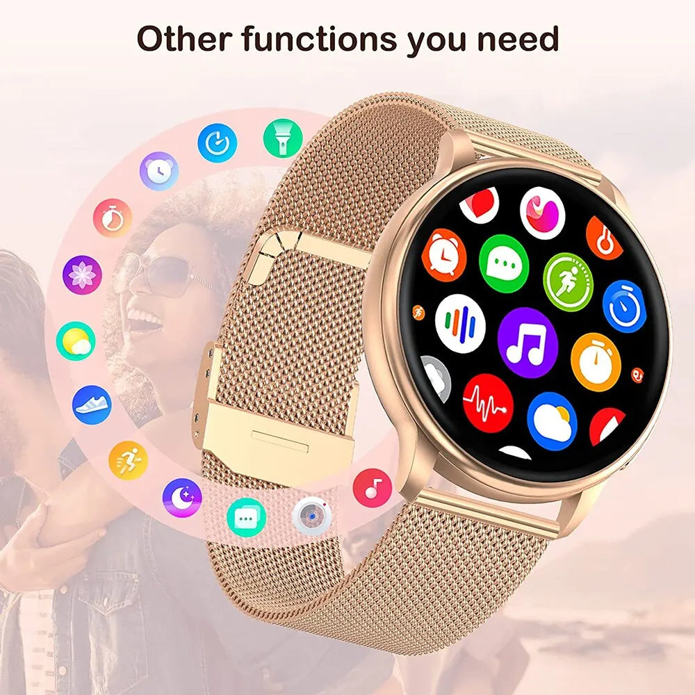 Bluetooth Call Smart Watch Women / Men Custom Dial Watches Sport Fitness Tracker Heart Rate Smartwatch For Android IOS Y22