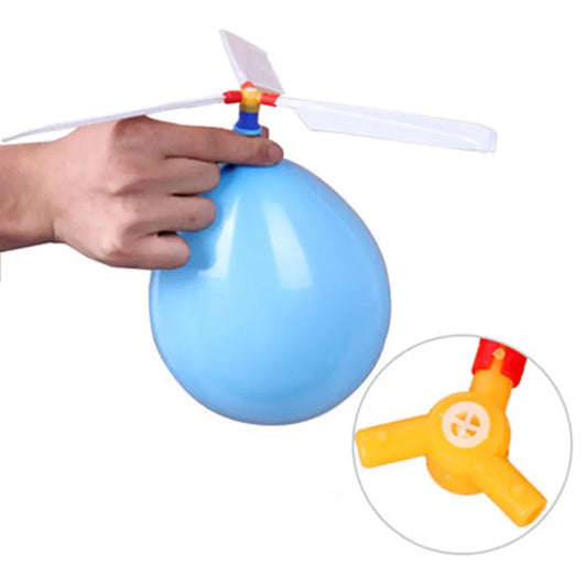 6 Pcs Air Balloon Helicopter Toy - Funny Balloon Ortable Outdoor Helicopter Flying Kids Birthday Party Childrens Day Game