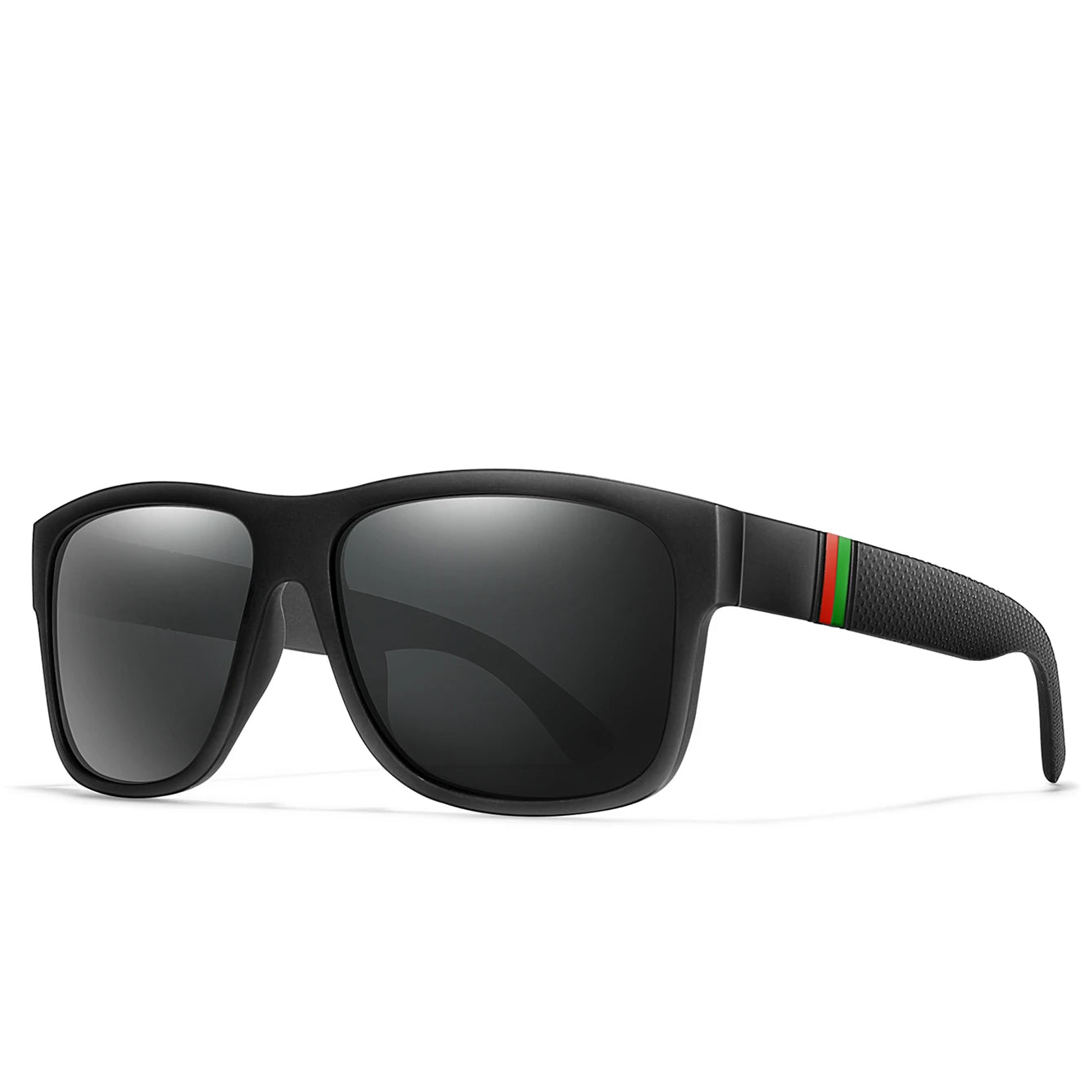 Men's Vintage Large Frame Square Polarized Sunglasses - UV400 Protection for Fishing, Driving, Cycling & Running