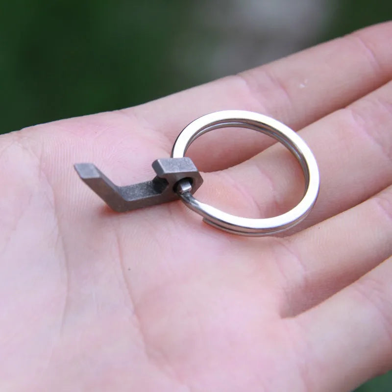 Mini Lightweight Beer Bottle Opener - EDC Keyring Tool for Outdoor Camping & Hiking