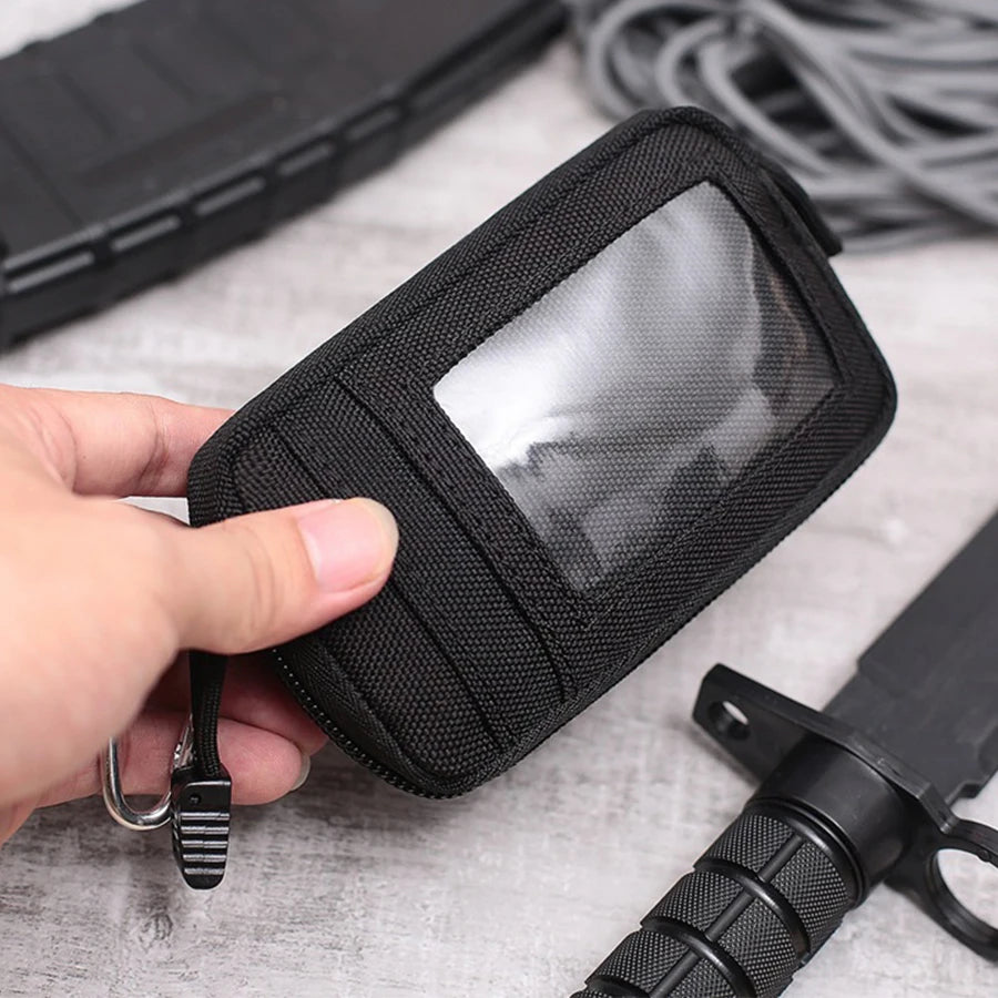 Tactical Waterproof EDC Pouch - Multi-Purpose Waist Bag with Card Slots, Zippers & Travel Kit Features