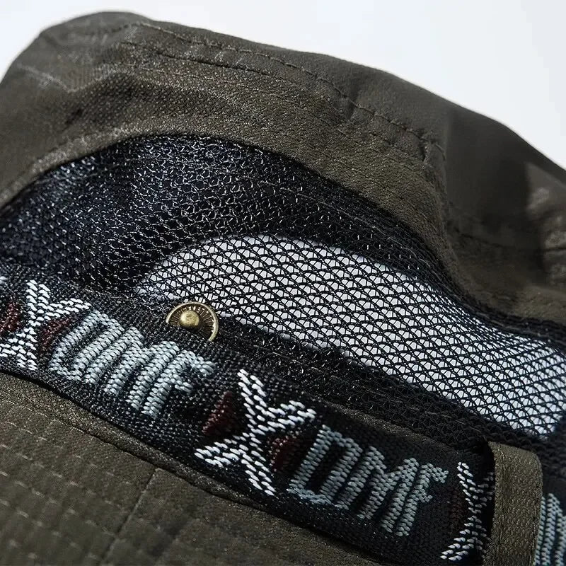 Men's UV Protection Wide Brim Bucket Hat - Outdoor Safari Hiking Mesh Fisherman Cap