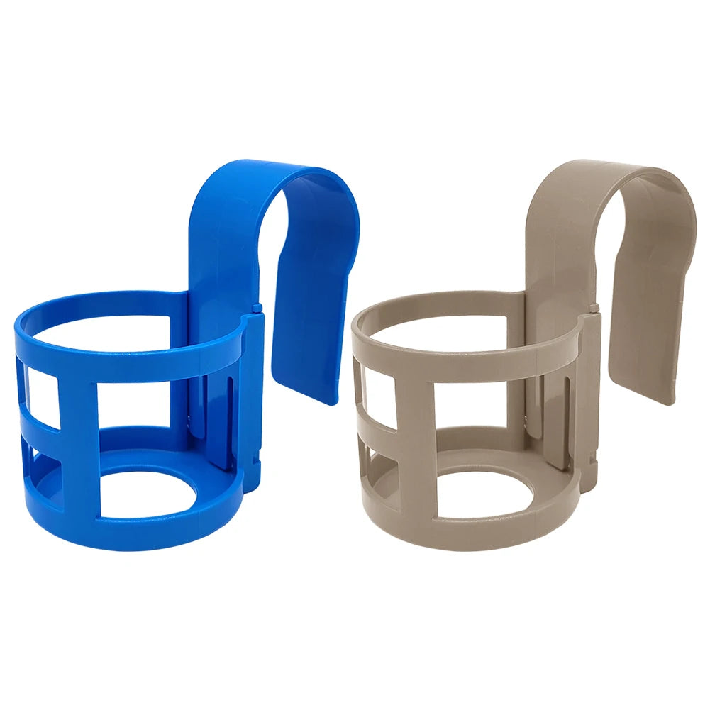 Pool Cup Holder Set - 1/2 Piece Multifunctional Drink Hanger & Storage Shelf for Swimming Pool Side Accessories