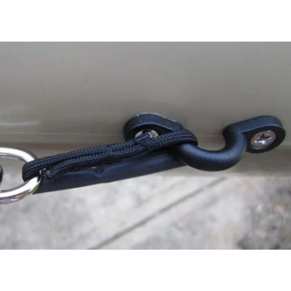 Kayak Rigging Kit - Inflatable Boat Clips Set with Elastic Rope Accessories for Marine Aquatic Sports, Fishing, Rowing and Surfing Deck Equipment