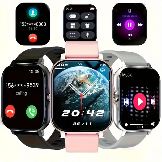 KESHUYOU 2025 Smart Watch - Answer Calls, Message Preview, Sports Mode, DIY Watch Face, Sleep Monitor - Fitness Smartwatch for Men & Women