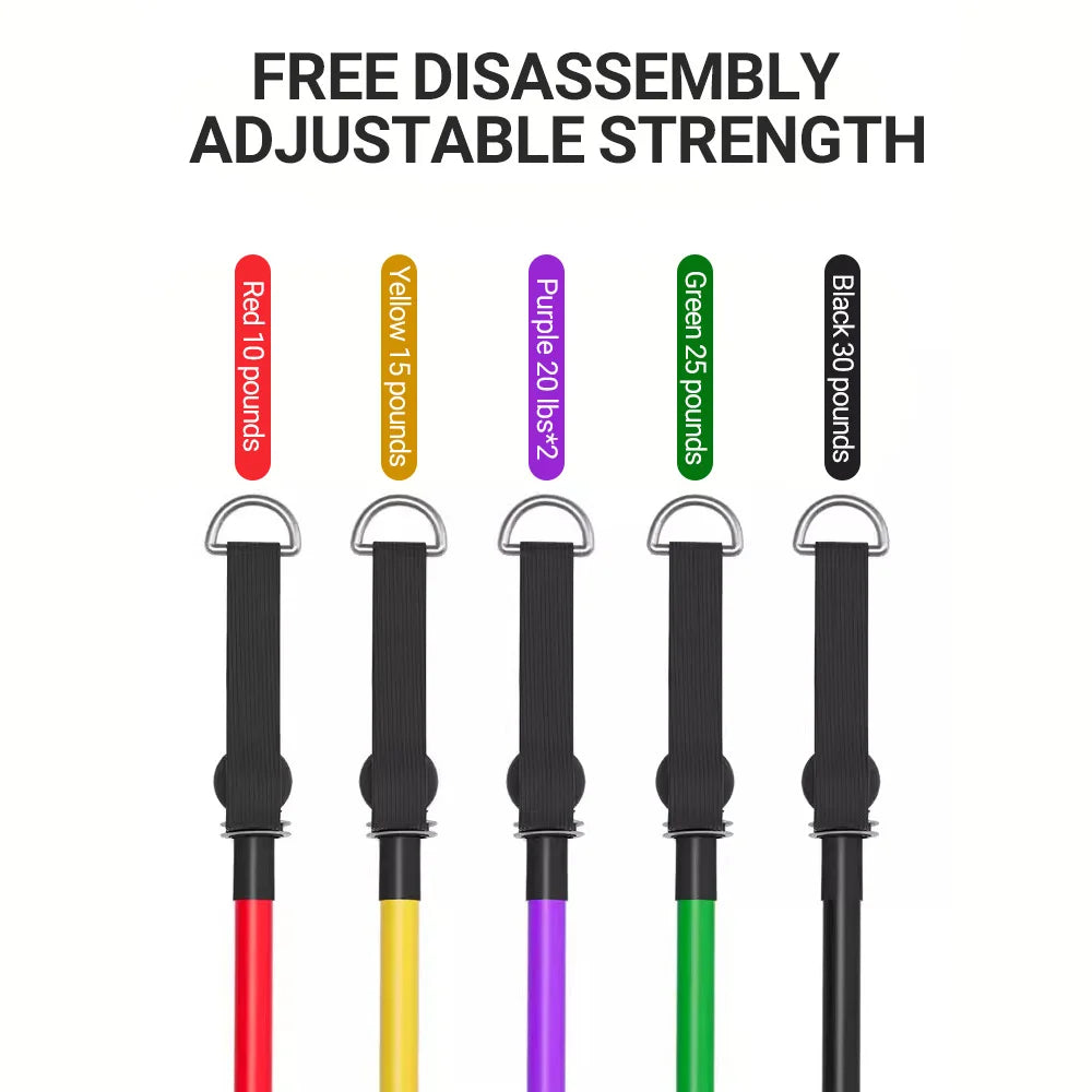 Premium Resistance Bands Set for Bodybuilding and Muscle Training