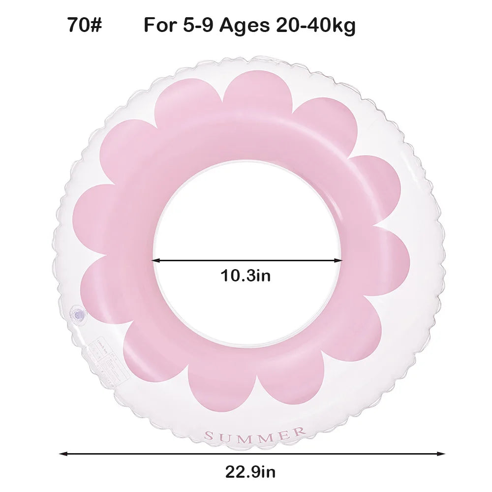 Inflatable Swimming Ring - Multi-Age Float Seat for Kids & Adults - Pool Water Safety Equipment