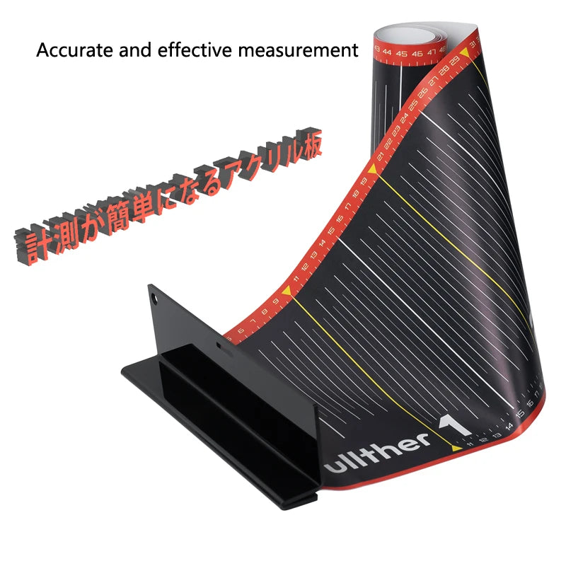 Foldable Waterproof Fishing Ruler 135cm/53in - PVC Fish Measuring Tape Sticker with Tackle Accessories