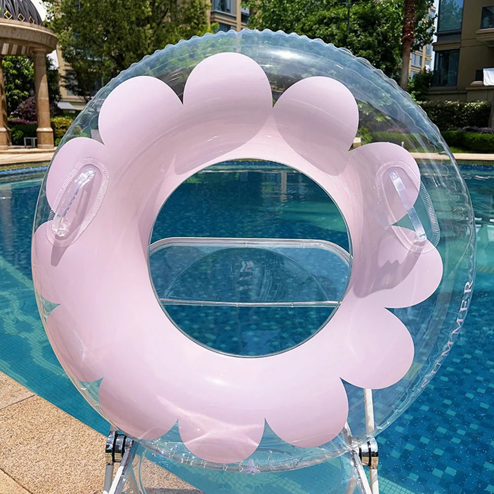 Inflatable Swimming Ring - Multi-Age Float Seat for Kids & Adults - Pool Water Safety Equipment