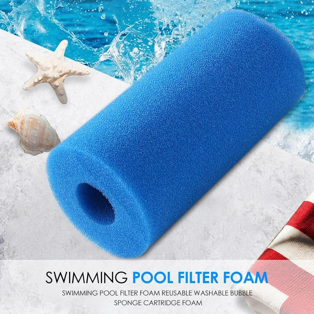 Universal Bio Foam Pool Filter Sponge - Reusable & Easy Clean - Compatible with Type I/II/VI/D Systems - Long-Lasting Swimming Pool Filtration (1 Piece)