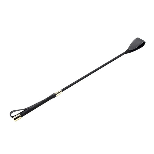 Equestrian Training Whip - 45/54cm PU Leather Riding Crop with Anti-Slip Grip for Beginners, Outdoor Racing & Performance