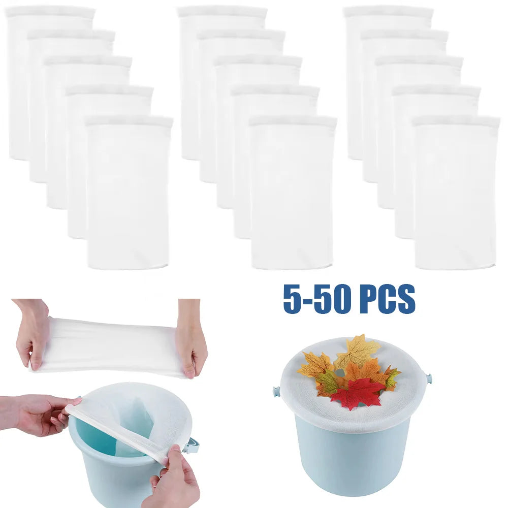 Pool Skimmer Filter Socks - Nylon Mesh Basket Filters for Swimming Pool Cleaning (5-50 Pack)