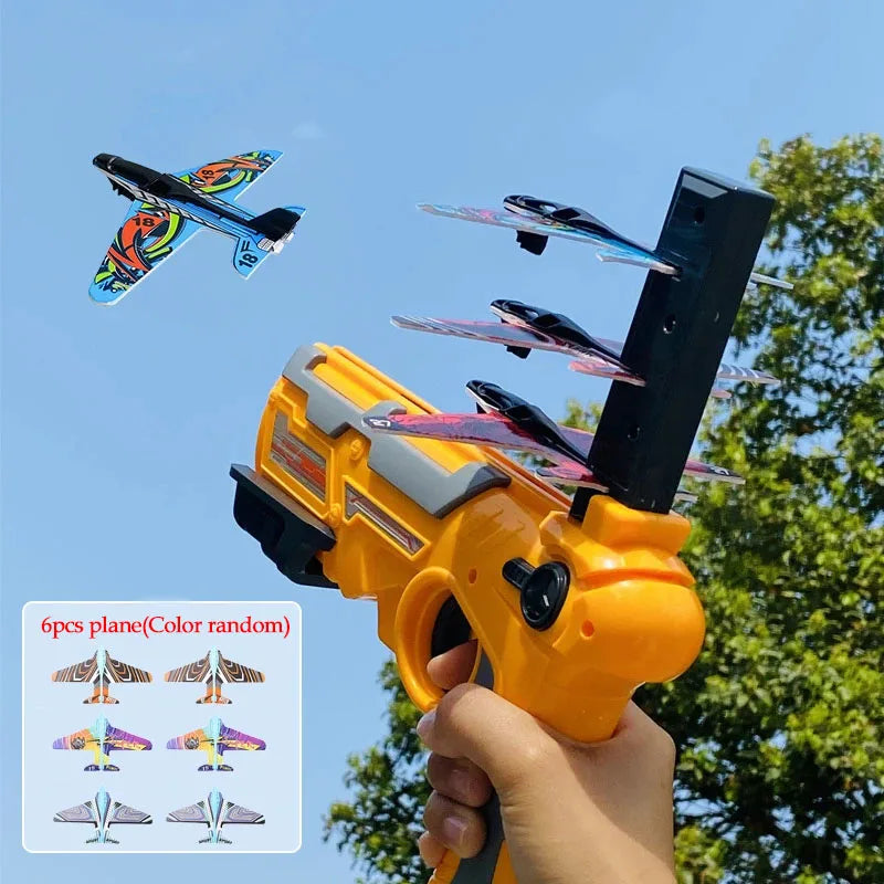 Professional Airplane Launcher - Bubble Catapult with 6 Small Planes