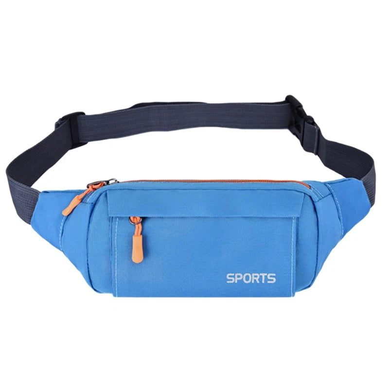 Men's Waterproof Canvas Crossbody Bag - Korean Style Outdoor Sports Waist Pack with Multiple Carry Options