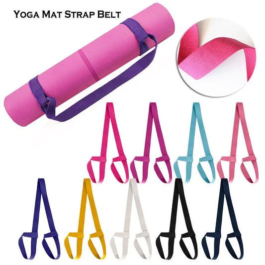 Premium Adjustable Yoga Mat Carrying Strap - High Quality Exercise Belt with Shoulder Sling for Fitness and Stretching
