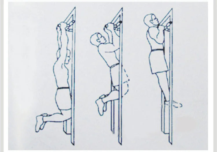 Adjustable Doorway Pull-Up Bar - Non-Slip Grip Strength Training Equipment for Home Gym