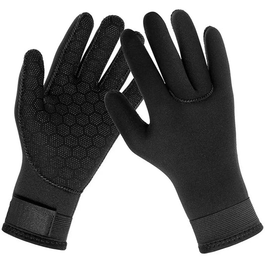 Premium 3mm Neoprene Thermal Gloves - Anti-Slip Water Sports Equipment for Scuba Diving, Surfing, Spearfishing, Swimming, Rafting & Kayaking
