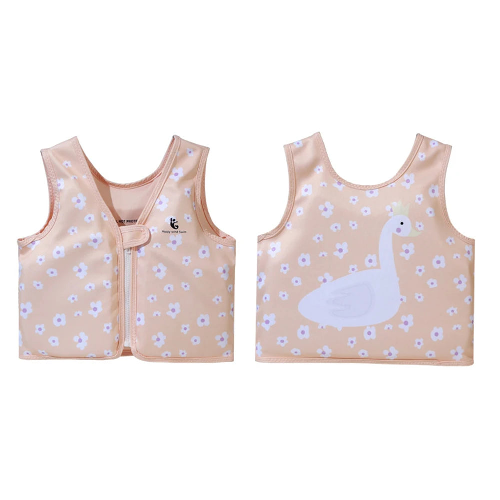 Children's Cartoon Swimming Life Vest - Toddler Buoyancy Aid Jacket for Pool Safety