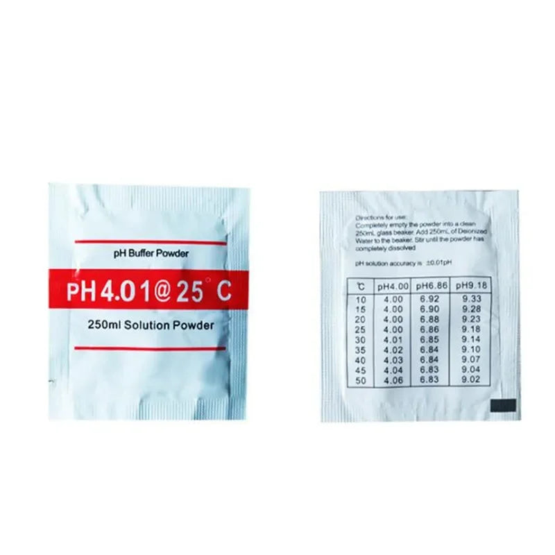 pH Meter Calibration Buffer Powder Set - 3/15 Pieces - 4.01, 6.86, 9.18 pH Calibration Points - Measurement Solution for pH Test Meters