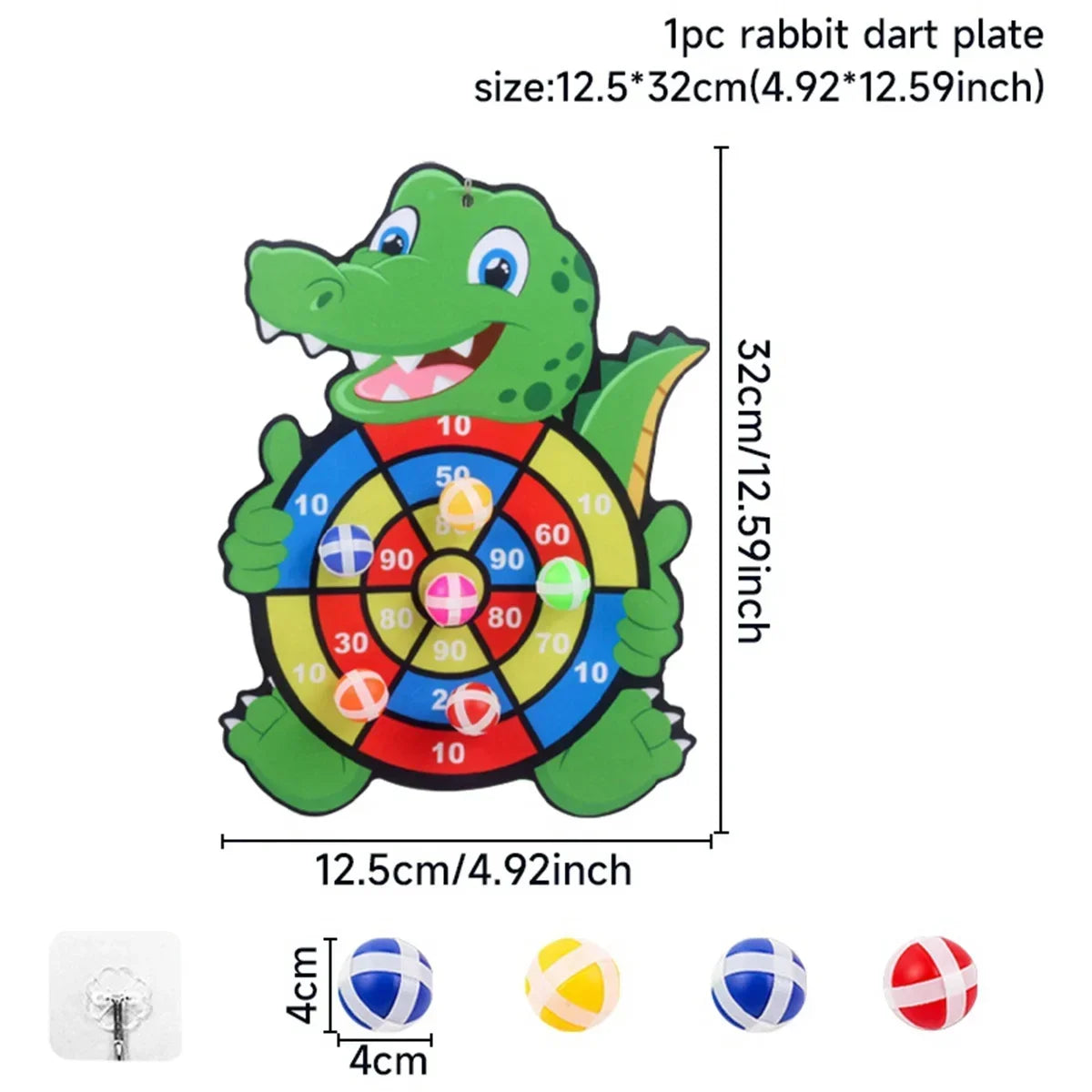 Jungle Animal Dart Plate Board - Panda Safari Birthday Party Favors for Kids