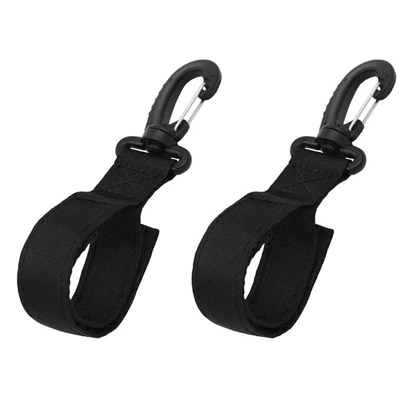 Dual Kayak Paddle Holder Set - Webbing Clips for SUP Boards & Inflatable Boats (2-Pack)
