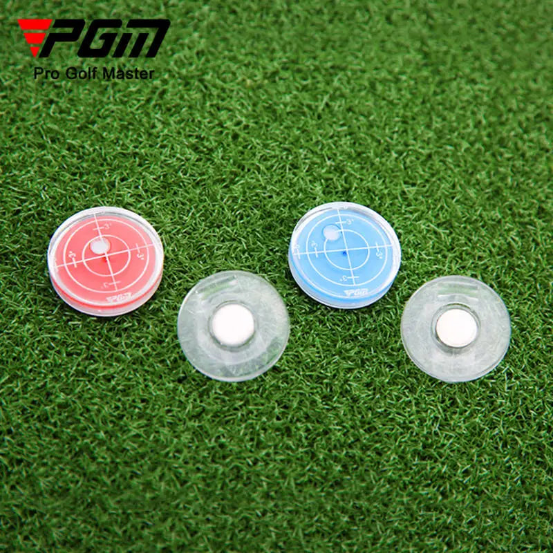 PGM Golf Magnetic Cap Clip Ball Marker - Level Function Marks - Red & Blue - Model MK011