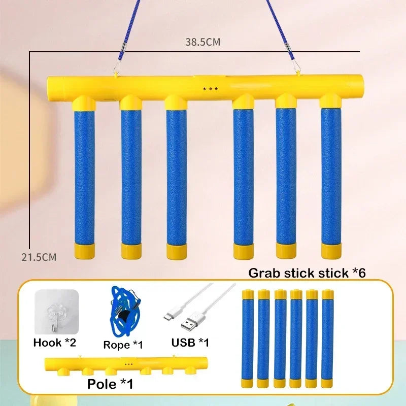 Pro Reaction Training Sticks - Athletic Performance Game for Kids & Adults - Hand-Eye Coordination Sports Trainer - Educational Parent-Child Interactive Challenge