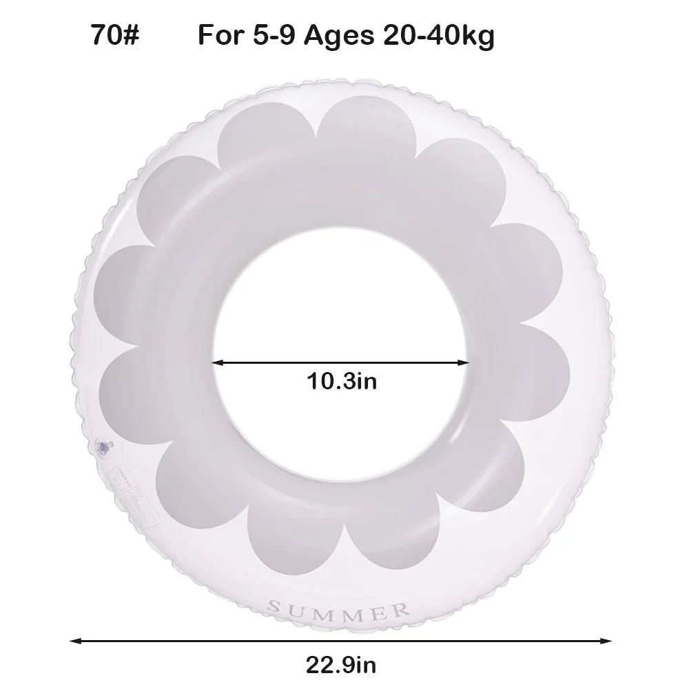 Inflatable Swimming Ring - Multi-Age Float Seat for Kids & Adults - Pool Water Safety Equipment