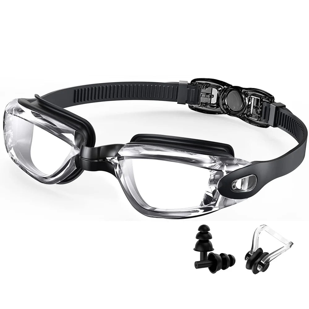 Professional Waterproof Swim Eyewear - Anti-fog 100% UV Protection - No Leaking - For Adult Men Women Youth
