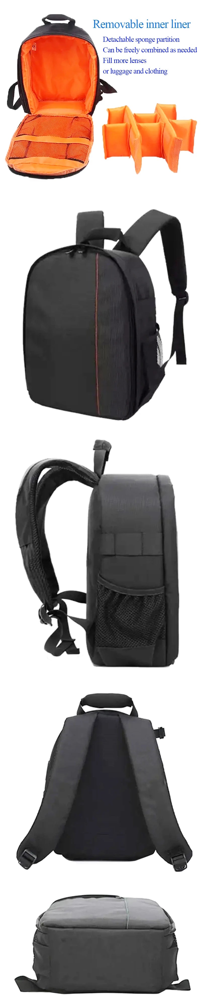 Professional Waterproof Camera Backpack - DSLR Photography Bag for Canon Nikon Sony Olympus Fuji - Digital Video Shoulder Knapsack Case