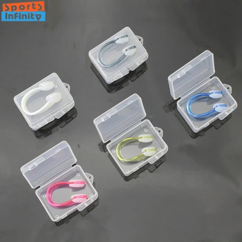 Professional Waterproof Silicone Nose Clip - Anti-Slip Swimming & Diving Nose Plug for Aquatic Sports Protection