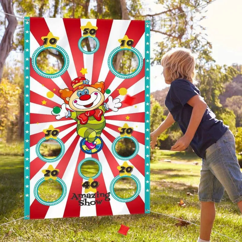 Funny Play Bean Bags Toy Game - Safe Tossing Throwing Bags for Adults Children Outdoor Xmas Party Carnival Games Toys for Children