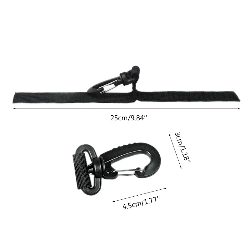 Dual Kayak Paddle Holder Set - Webbing Clips for SUP Boards & Inflatable Boats (2-Pack)