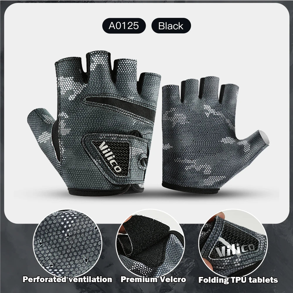 Men's Summer Fishing Gloves - Ice Silk Breathable Three-Finger Cut Design with UV Protection & Anti-Slip Grip (1 Pair)