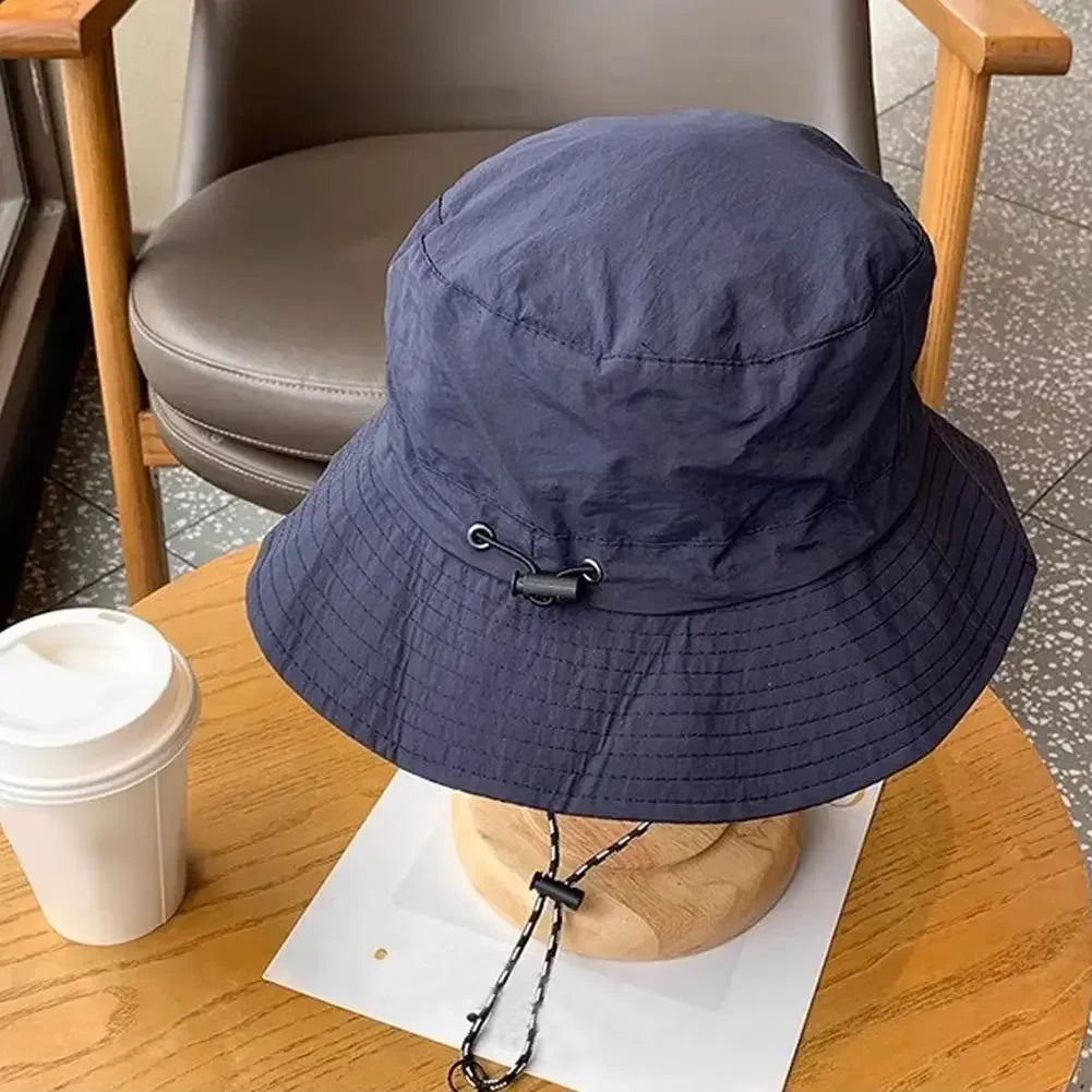 Unisex Waterproof Panama Bucket Hat - Anti-UV Sun Protection for Outdoor Camping, Hiking & Mountaineering