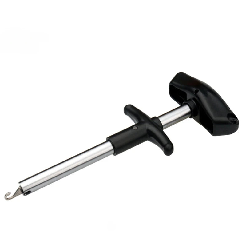 Portable Aluminum Fish Hook Remover - T-Hook Taker Tool for Fishing Tackle Equipment (1 Piece)