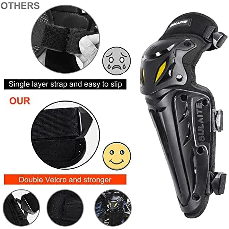 Motorcycle Knee and Elbow Protection Guards - Motocross Off-Road Racing MTB Pads