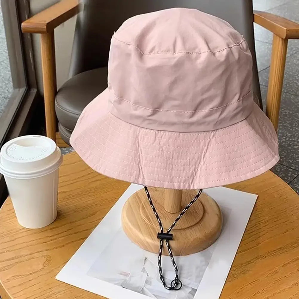 Unisex Waterproof Panama Bucket Hat - Anti-UV Sun Protection for Outdoor Camping, Hiking & Mountaineering