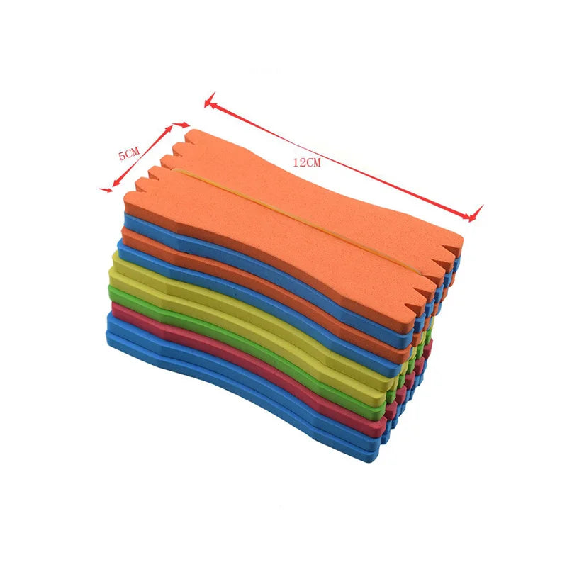 Fishing Line Winding Spools - 10 Pack Foam Rig Holders & Line Accessories (Random Colors)