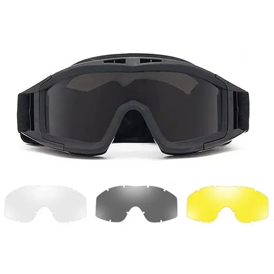Tactical Anti-Impact Safety Goggles - Explosion Proof Protection for Airsoft, Paintball, Hunting & Mountaineering
